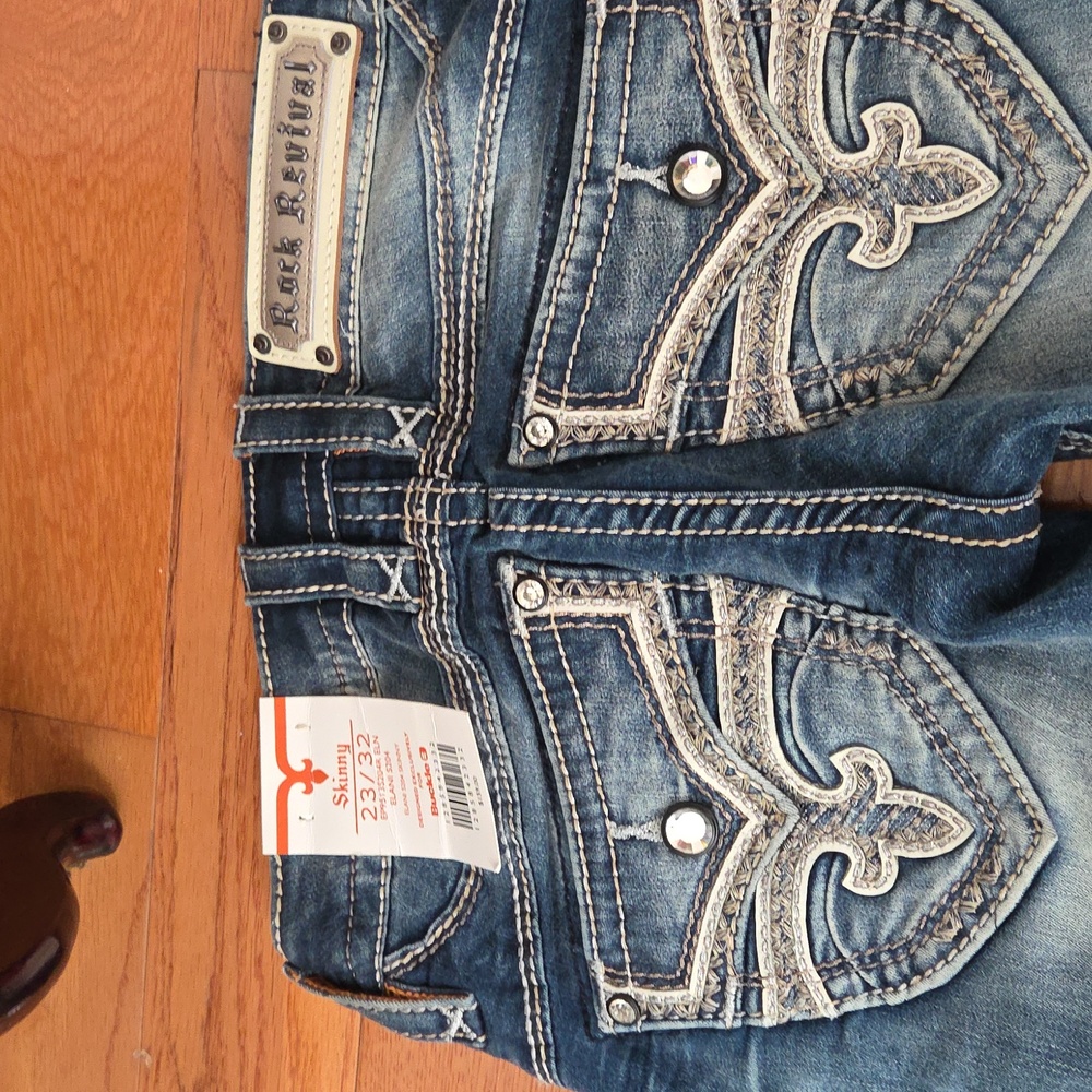Rock Revival Women's Jeans 23x 32. New W TAGS - Picture 7 of 11